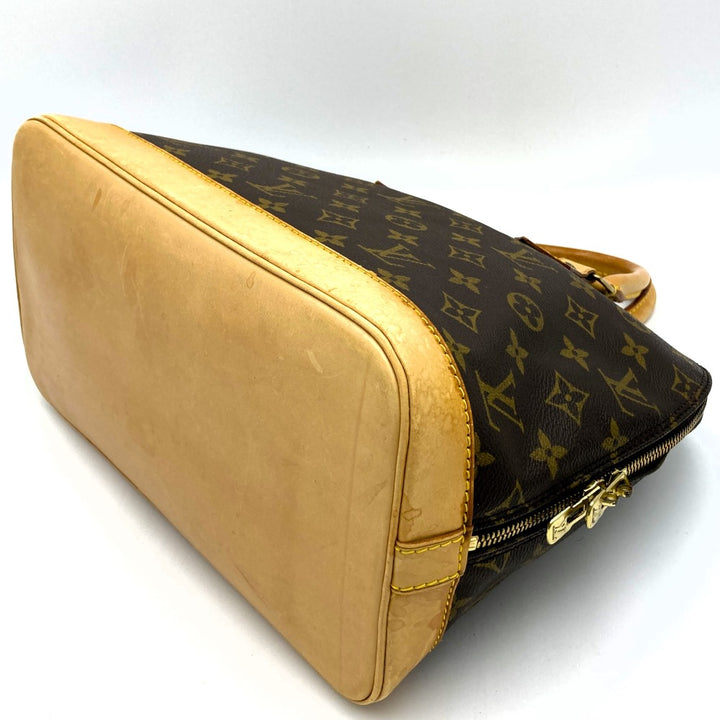 LOUIS VUITTON アルマ（旧）ベタ無し ハンドバッグ ブラウン モノグラム キャンバス M51130 ルイ・ヴィトン