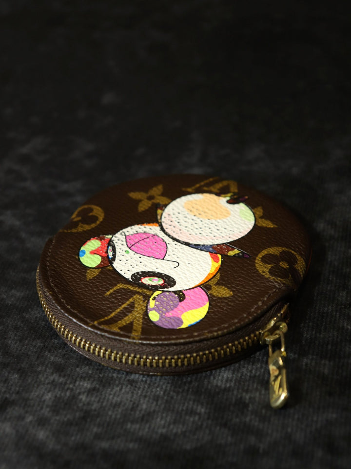 LOUIS VUITTON ルイ・ヴィトン ポルトモネ・ロン M61928 コインケース プティ・パンダ 村上隆 スーパーフラット 小物入れ 小銭 モノグラムキャンバス ブラウン