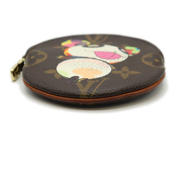 LOUIS VUITTON ルイ・ヴィトン ポルトモネ・ロン M61928 コインケース プティ・パンダ 村上隆 スーパーフラット 小物入れ 小銭 モノグラムキャンバス ブラウン