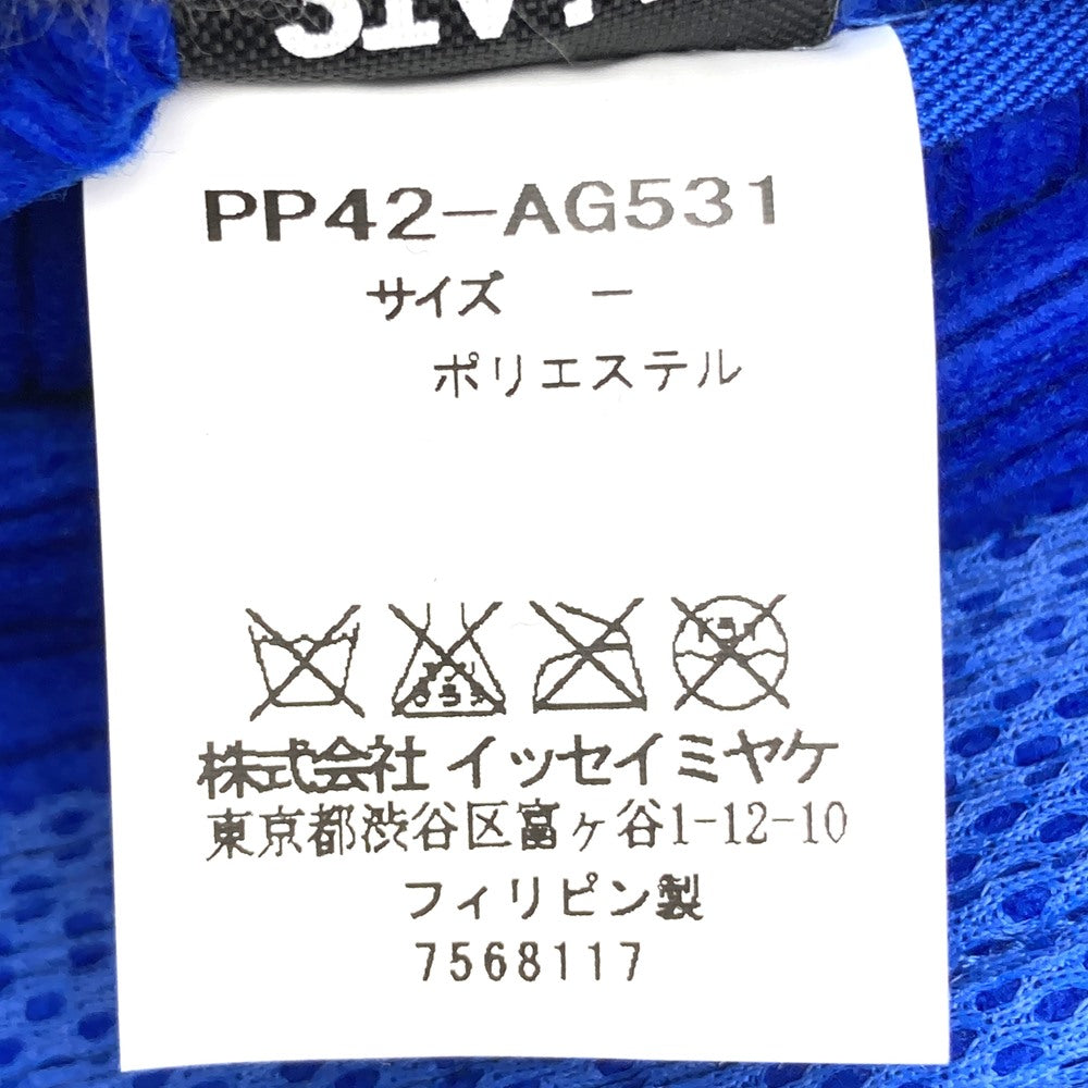 ISSEY MIYAKE イッセイミヤケ プリーツプリーズ ハンドバッグ ミニバッグ ブルー ブラック ポリエステル