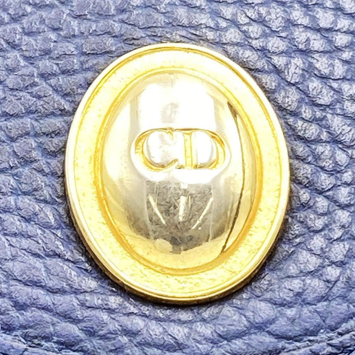 Christian Dior ディオール ショルダーバッグ ポシェット ヴィンテージ ネイビー レザー