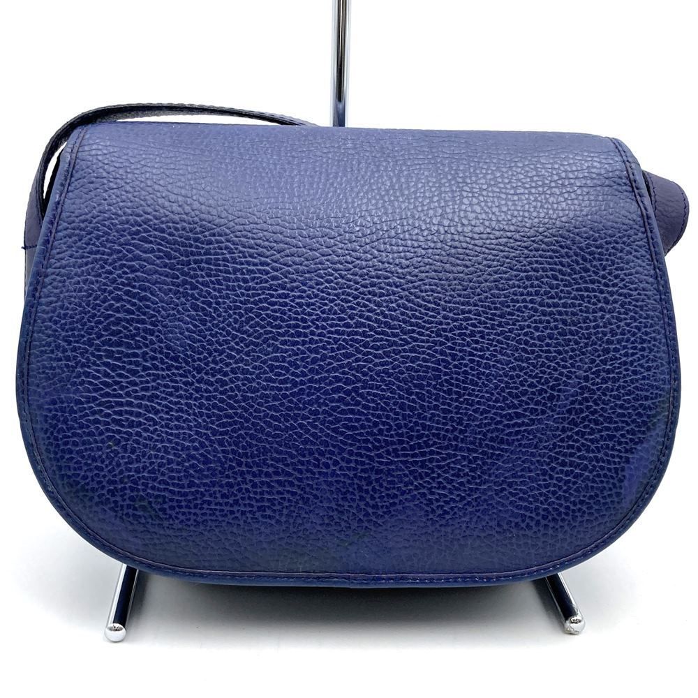 Christian Dior ディオール ショルダーバッグ ポシェット ヴィンテージ ネイビー レザー