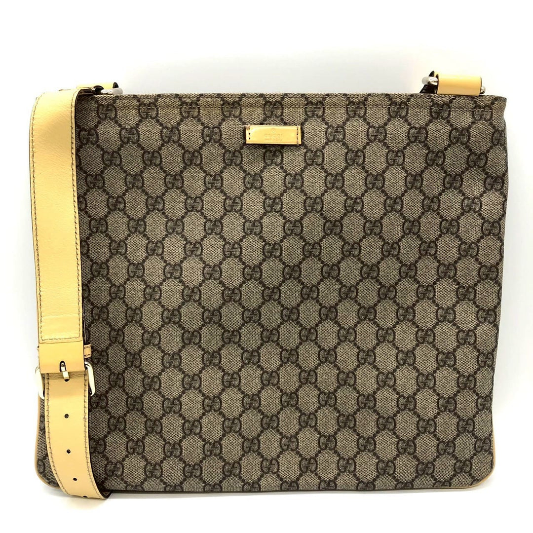 GUCCI グッチ 201446 GGスプリーム ショルダーバッグ イエロー