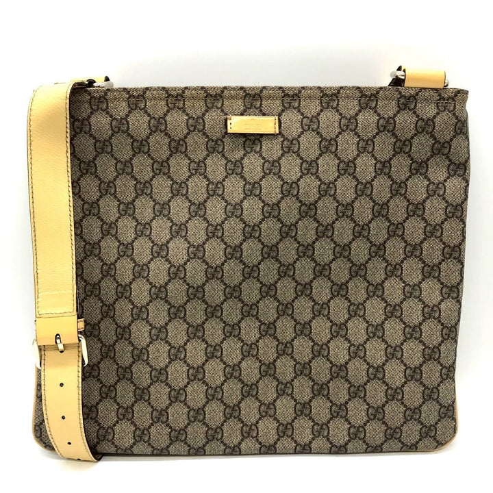 GUCCI グッチ 201446 GGスプリーム ショルダーバッグ イエロー