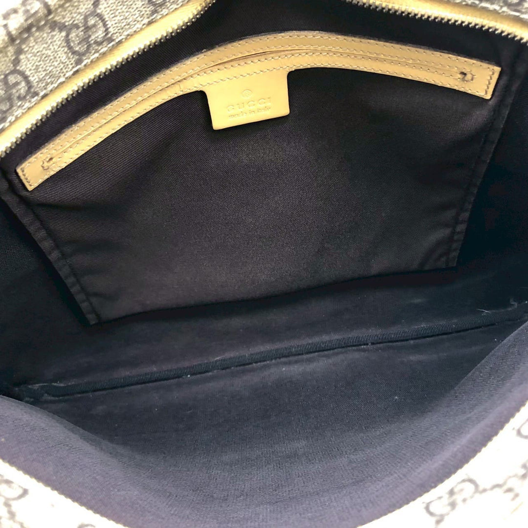 GUCCI グッチ 201446 GGスプリーム ショルダーバッグ イエロー