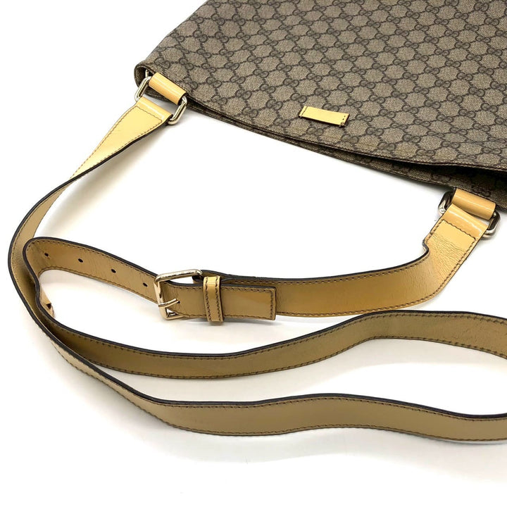 GUCCI グッチ 201446 GGスプリーム ショルダーバッグ イエロー