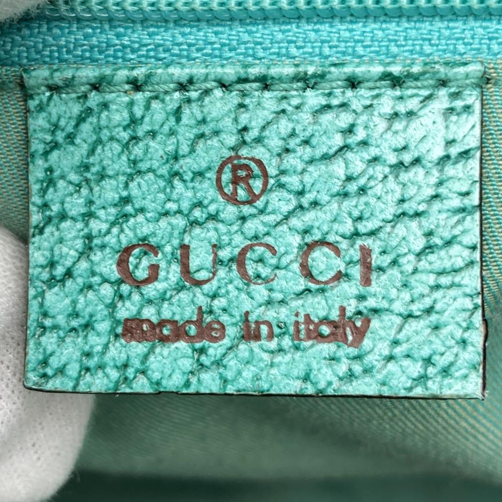 GUCCI グッチ 113017 トートバッグ ショルダーバッグ GGキャンバス/レザー ベージュ ブラウン グリーン