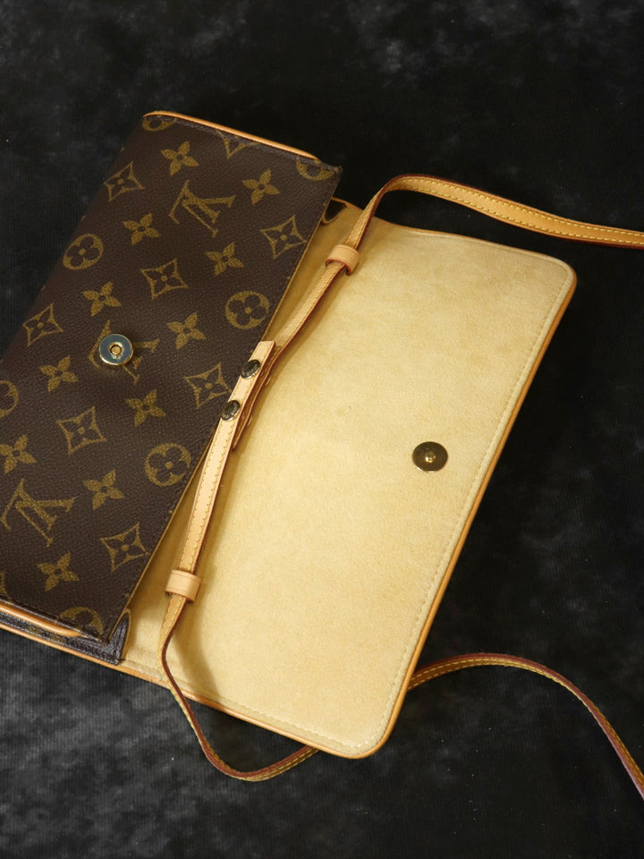 LOUIS VUITTON ルイ・ヴィトン M51854 ポシェットツインPM ショルダーバッグ モノグラム