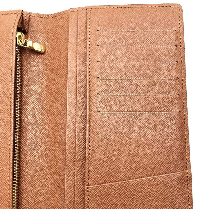 LOUIS VUITTON ルイ・ヴィトン M66540 ポルトフォイユ・ブラザ 二つ折り財布 長財布 ブラウン モノグラム