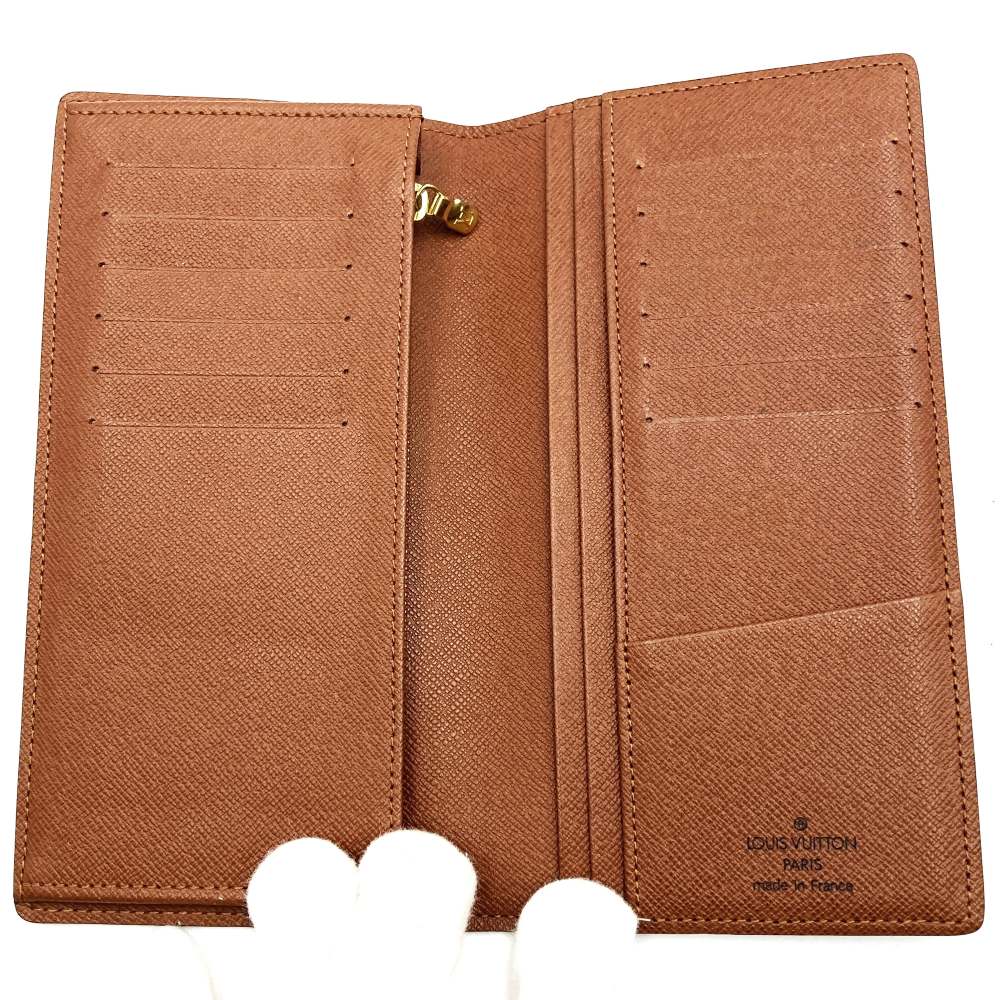 LOUIS VUITTON ルイ・ヴィトン M66540 ポルトフォイユ・ブラザ 二つ折り財布 長財布 ブラウン モノグラム