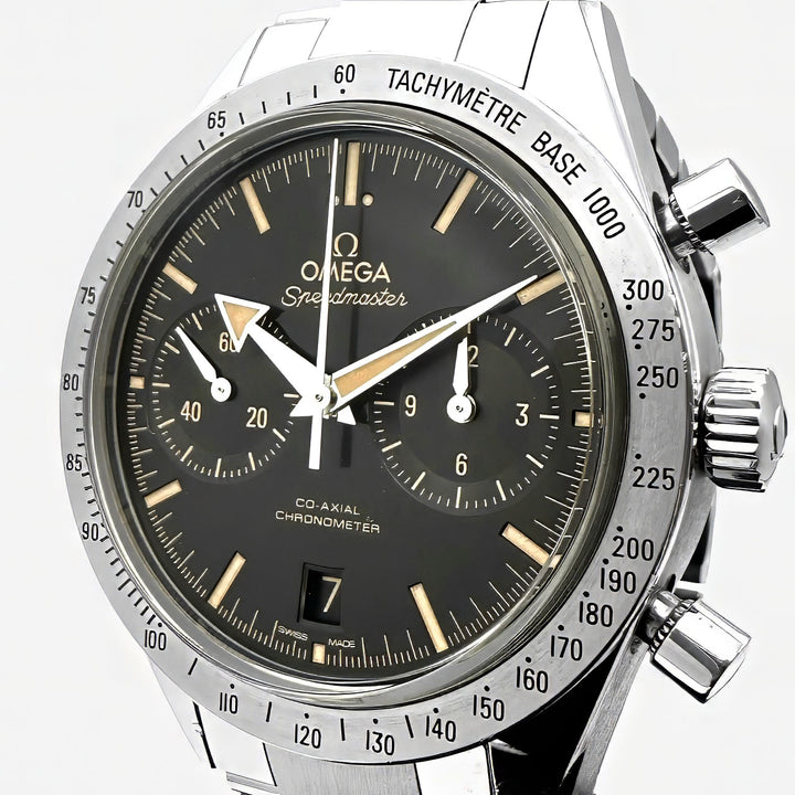 OMEGA オメガ 331.10.42.51.01.002 スピードマスター'57 コーアクシャル クロノグラフ 腕時計 自動巻き ブラック シルバー 腕時計