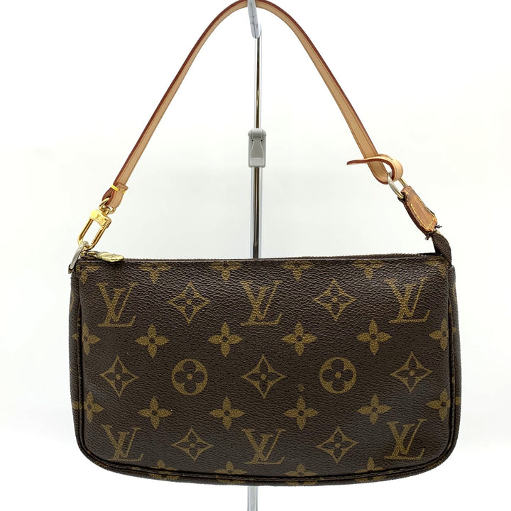 LOUIS VUITTON ルイ・ヴィトン M51980 ポシェット・アクセソワール(旧) ポーチ ブラウン 茶 モノグラムキャンバス