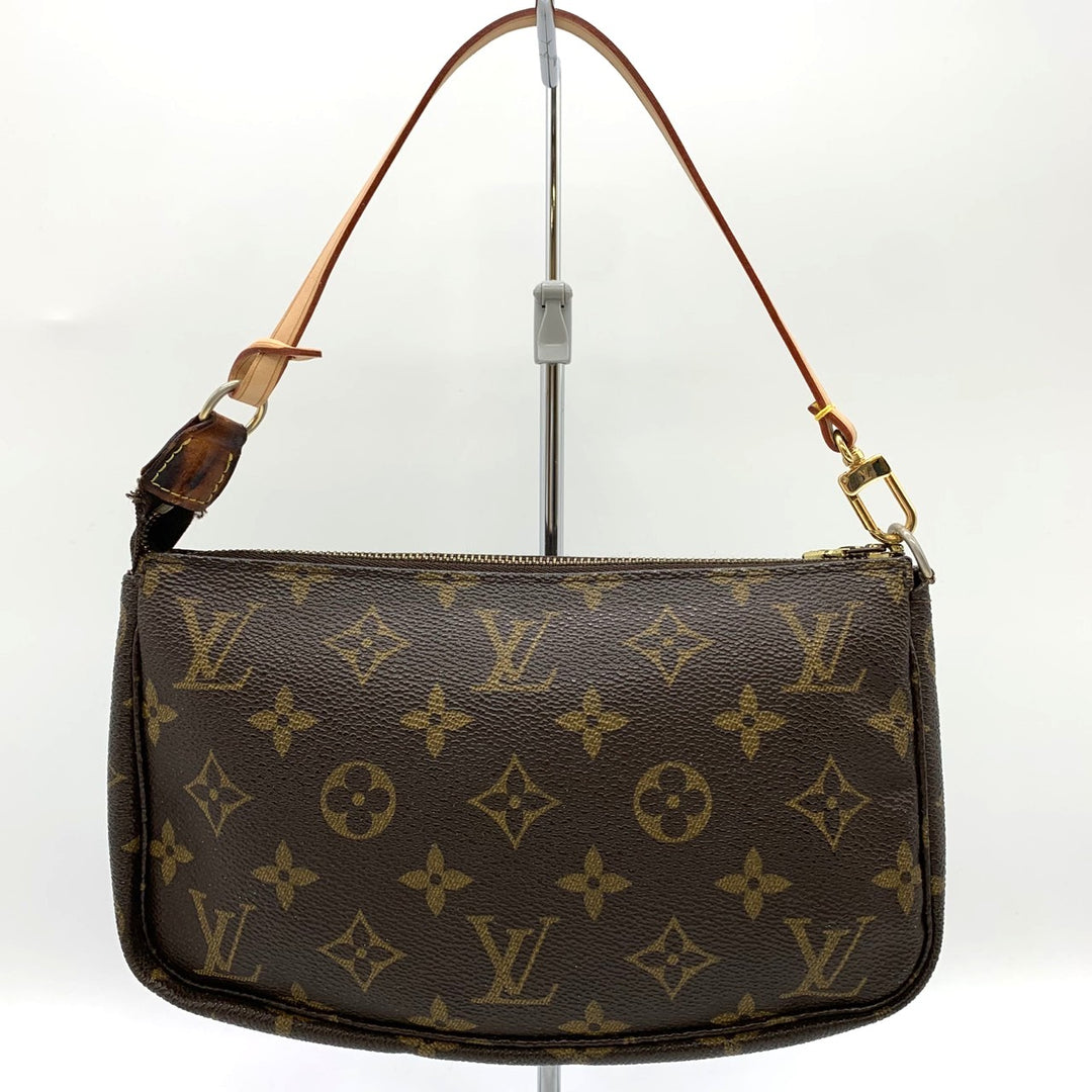 LOUIS VUITTON ルイ・ヴィトン M51980 ポシェット・アクセソワール(旧) ポーチ ブラウン 茶 モノグラムキャンバス