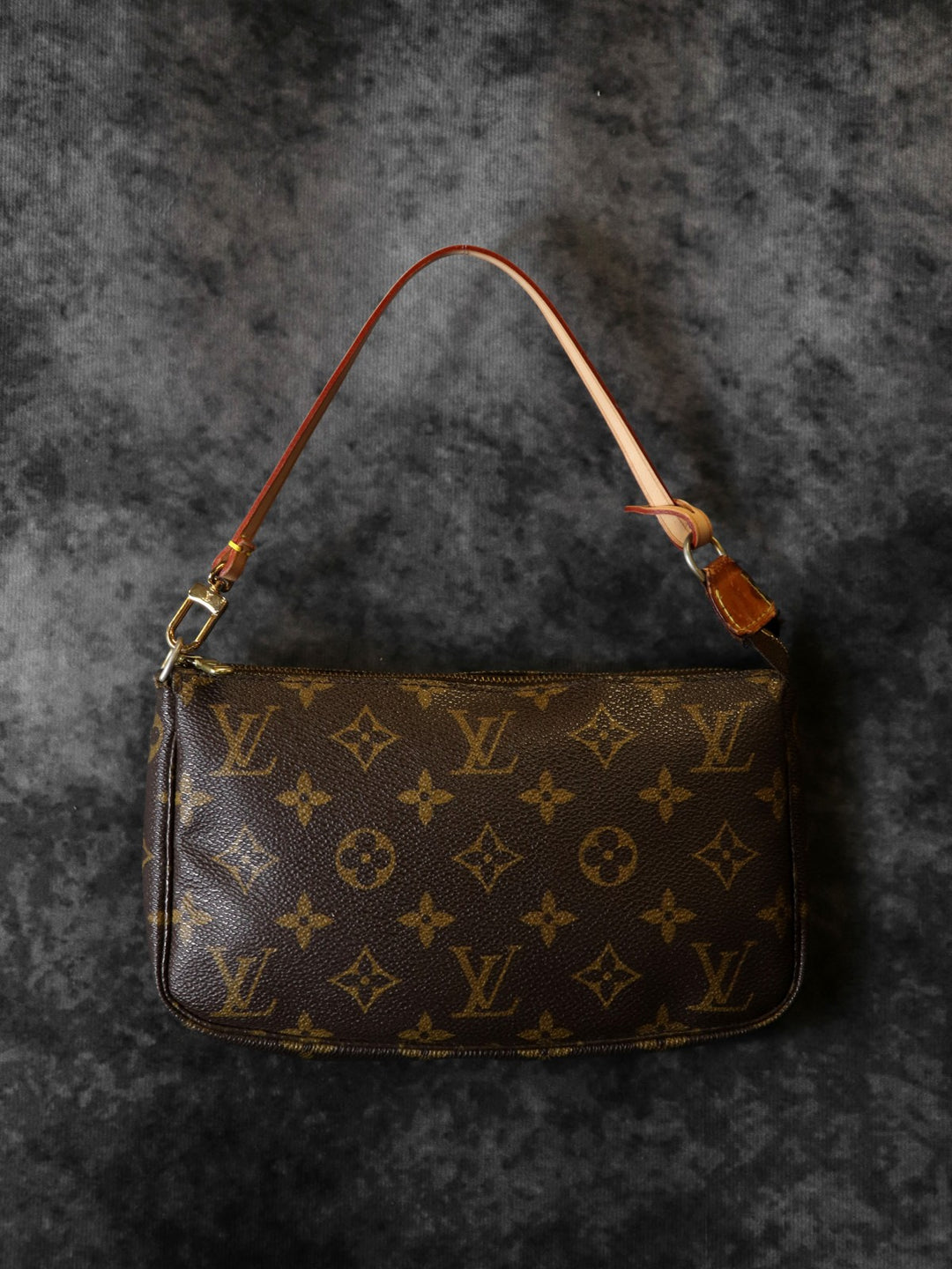 LOUIS VUITTON ルイ・ヴィトン M51980 ポシェット・アクセソワール(旧) ポーチ ブラウン 茶 モノグラムキャンバス