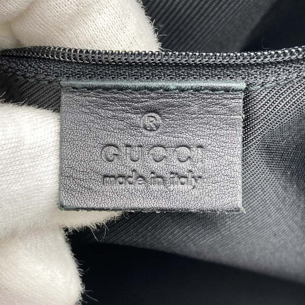 GUCCI グッチ 002 1098 トートバッグ ハンドバッグ ショルダーバッグ GGキャンバス/レザー ブラック