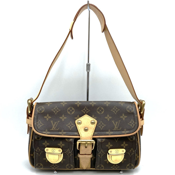 美品 LOUIS VUITTON ルイ・ヴィトン ハドソンPM M40027 ショルダーバッグ ブラウン モノグラム
