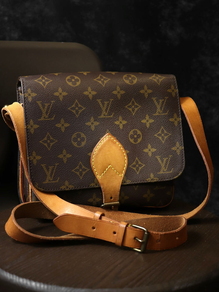 LOUIS VUITTON ルイ・ヴィトン M51253 カルトシエールMM ショルダーバッグ モノグラムキャンバス ブラウン