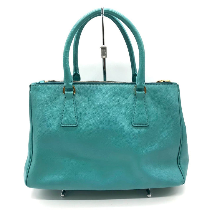 PRADA プラダ ガレリア ハンドバッグ サフィアーノレザー ターコイズ エメラルドグリーン