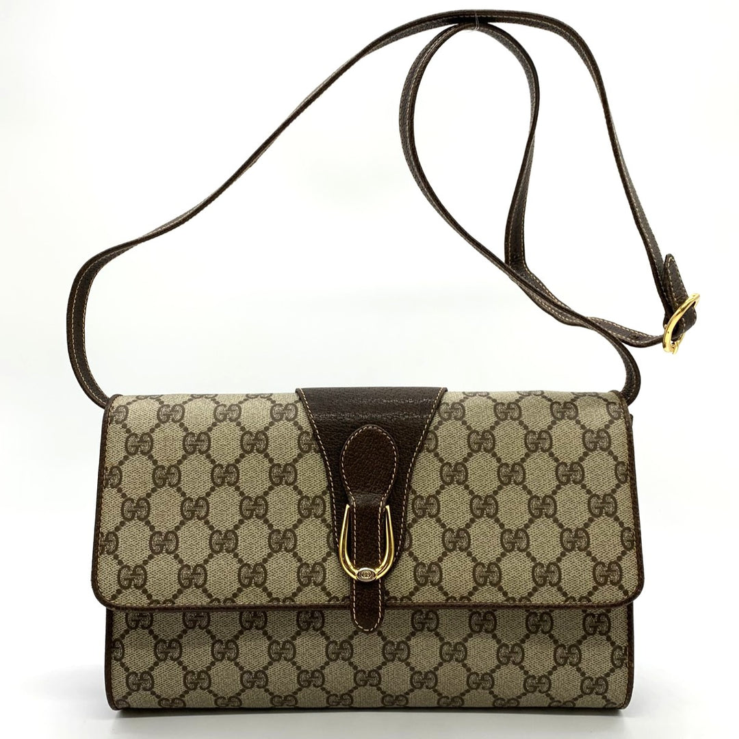 GUCCI グッチ 904 02 050 ショルダーバッグ GGスプリームキャンバス オールドグッチ ブラウン レディース