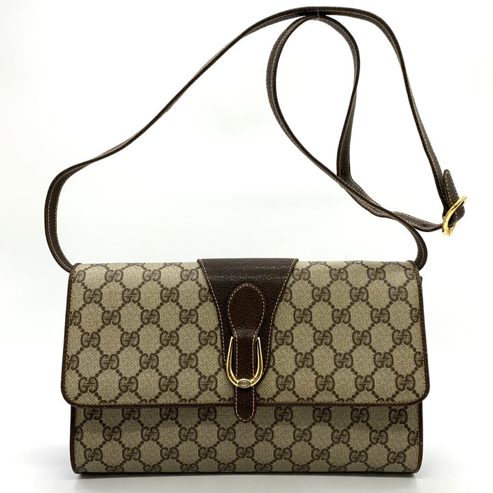 GUCCI グッチ 904 02 050 ショルダーバッグ GGスプリームキャンバス オールドグッチ ブラウン レディース