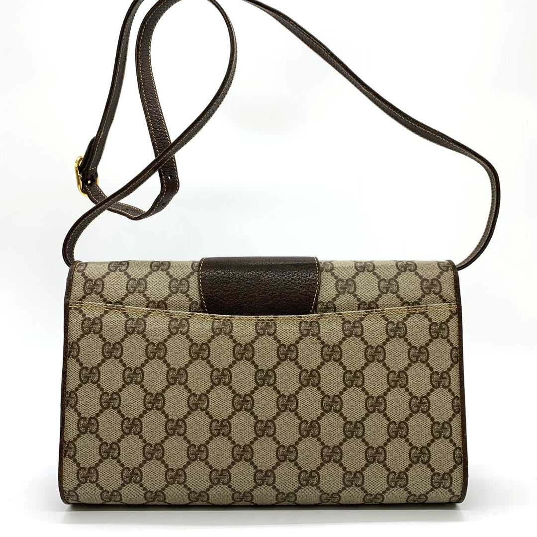GUCCI グッチ 904 02 050 ショルダーバッグ GGスプリームキャンバス オールドグッチ ブラウン レディース