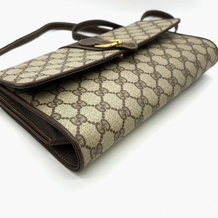 GUCCI グッチ 904 02 050 ショルダーバッグ GGスプリームキャンバス オールドグッチ ブラウン レディース