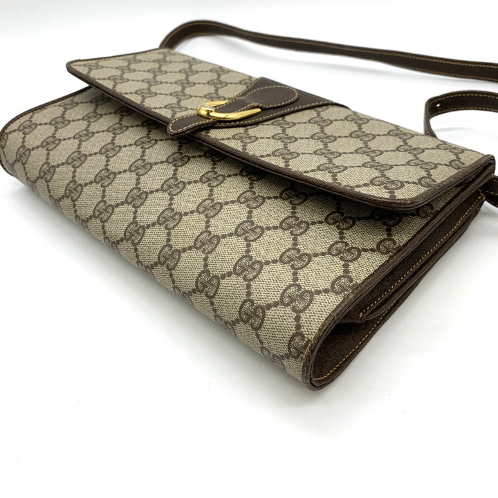 GUCCI グッチ 904 02 050 ショルダーバッグ GGスプリームキャンバス オールドグッチ ブラウン レディース