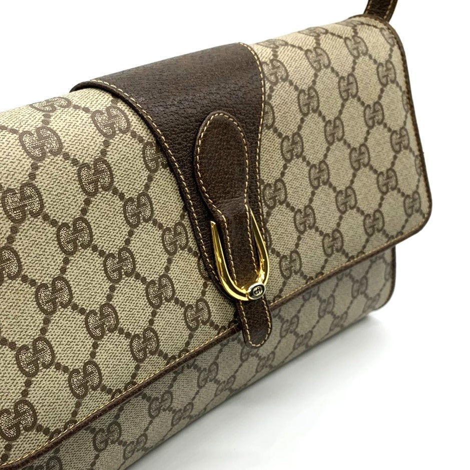 GUCCI グッチ 904 02 050 ショルダーバッグ GGスプリームキャンバス オールドグッチ ブラウン レディース