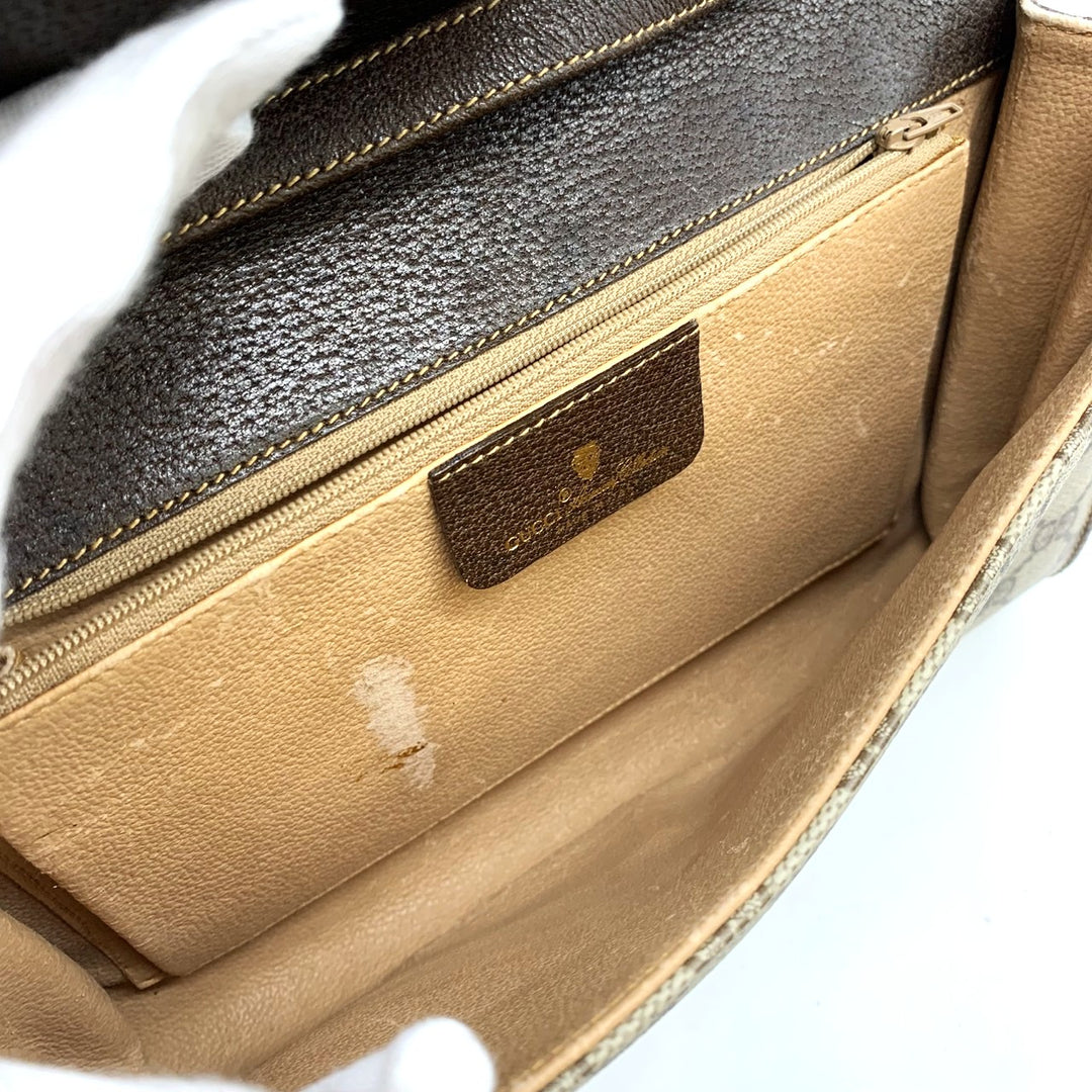 GUCCI グッチ 904 02 050 ショルダーバッグ GGスプリームキャンバス オールドグッチ ブラウン レディース