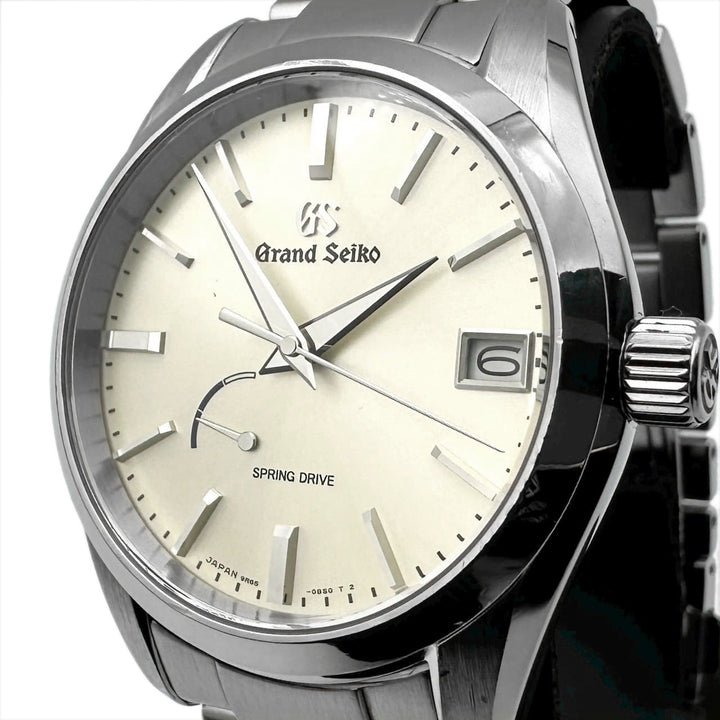 磨き済 SEIKO セイコー 腕時計 ヘリテージコレクション スプリングドライブ デイト SBGA283 SS シャンパンカラー