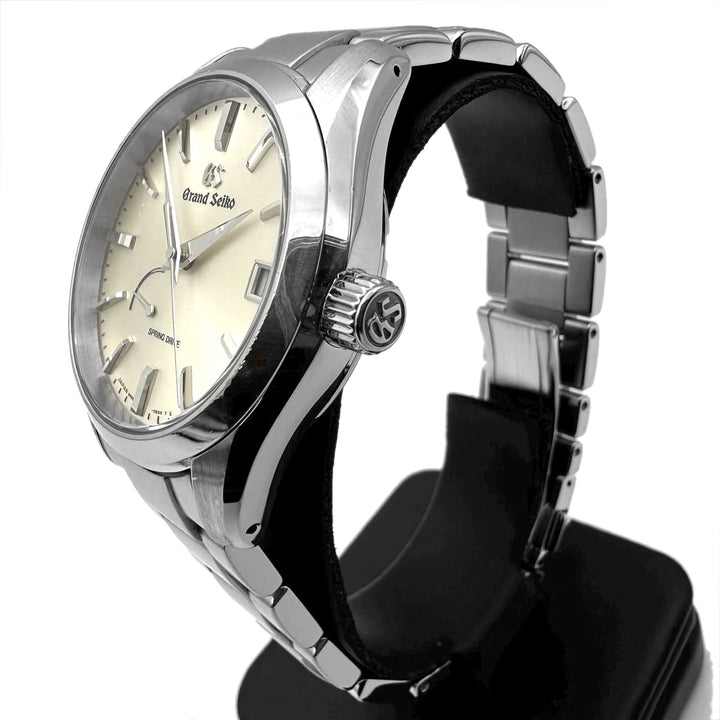 磨き済 SEIKO セイコー 腕時計 ヘリテージコレクション スプリングドライブ デイト SBGA283 SS シャンパンカラー