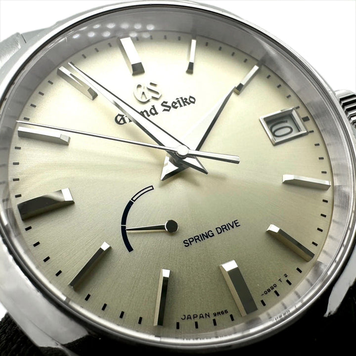 磨き済 SEIKO セイコー 腕時計 ヘリテージコレクション スプリングドライブ デイト SBGA283 SS シャンパンカラー