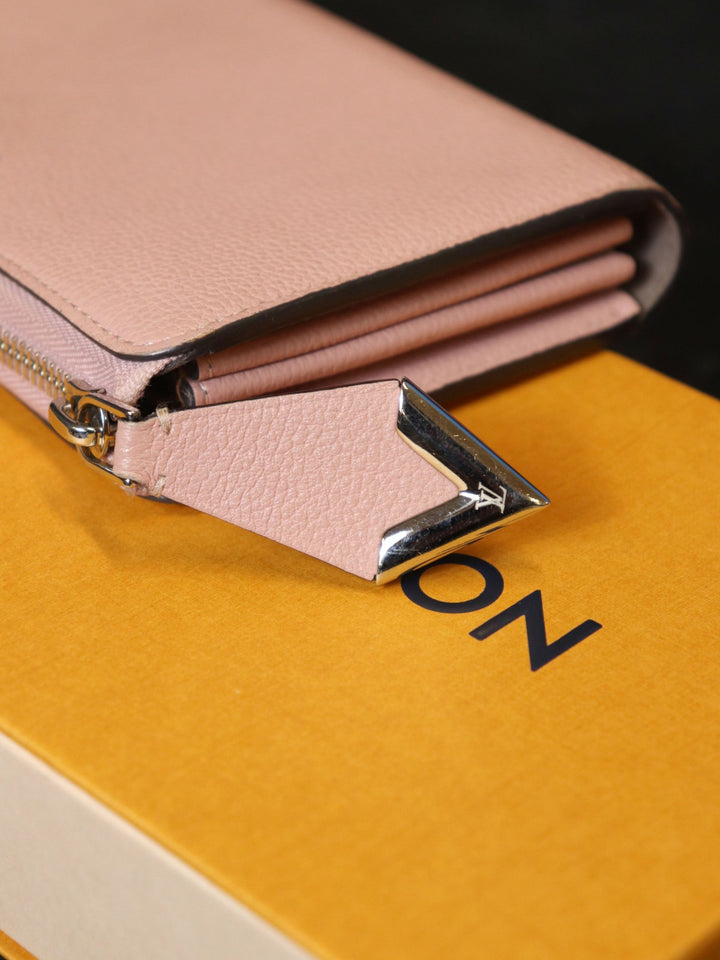 LOUIS VUITTON ルイ・ヴィトン M60148 ポルトフォイユ コメット 箱付 長財布 レザー マグノリア ピンク
