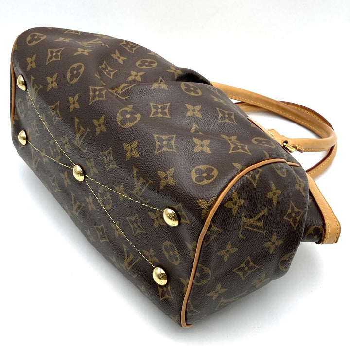 LOUIS VUITTON ルイ・ヴィトン ティヴォリPM ハンドバッグ モノグラムキャンバス ブラウン 茶 M40143
