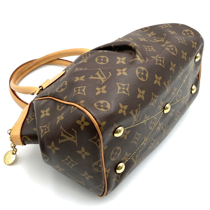 LOUIS VUITTON ルイ・ヴィトン ティヴォリPM ハンドバッグ モノグラムキャンバス ブラウン 茶 M40143