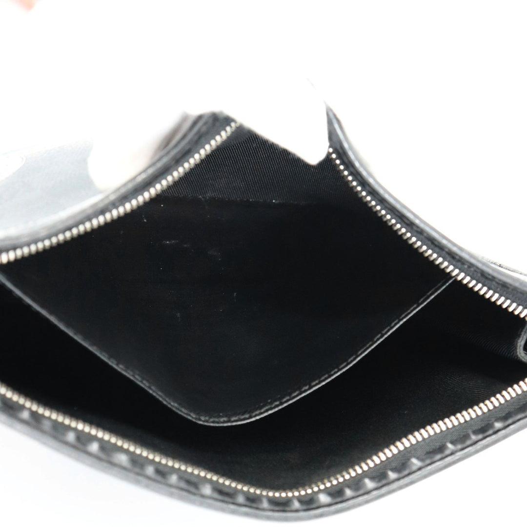 LOUIS VUITTON ルイ・ヴィトン ポシェットヴォワヤージュMM N64442 LVリーグ クラッチバッグ ダミエグラフィットキャンバス ワッペン ラベル ブラック