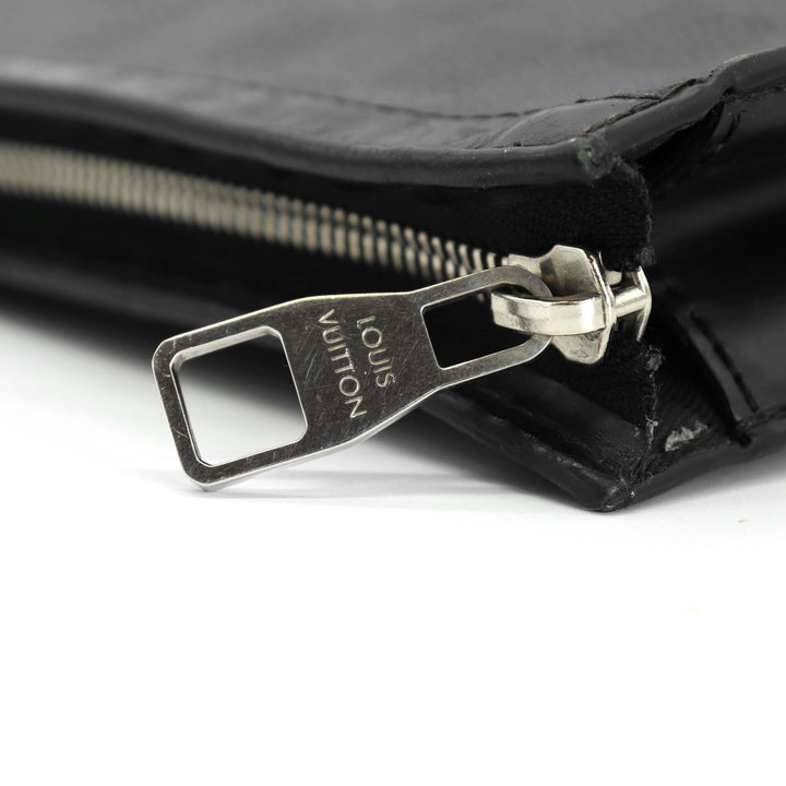 LOUIS VUITTON ルイ・ヴィトン ポシェットヴォワヤージュMM N64442 LVリーグ クラッチバッグ ダミエグラフィットキャンバス ワッペン ラベル ブラック
