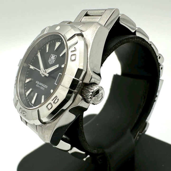 TAG HEUER タグホイヤー 腕時計 アクアレーサー WAY1410.BA0920 クォーツ SS ブラック ブランド