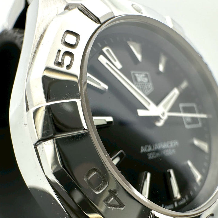 TAG HEUER タグホイヤー 腕時計 アクアレーサー WAY1410.BA0920 クォーツ SS ブラック ブランド