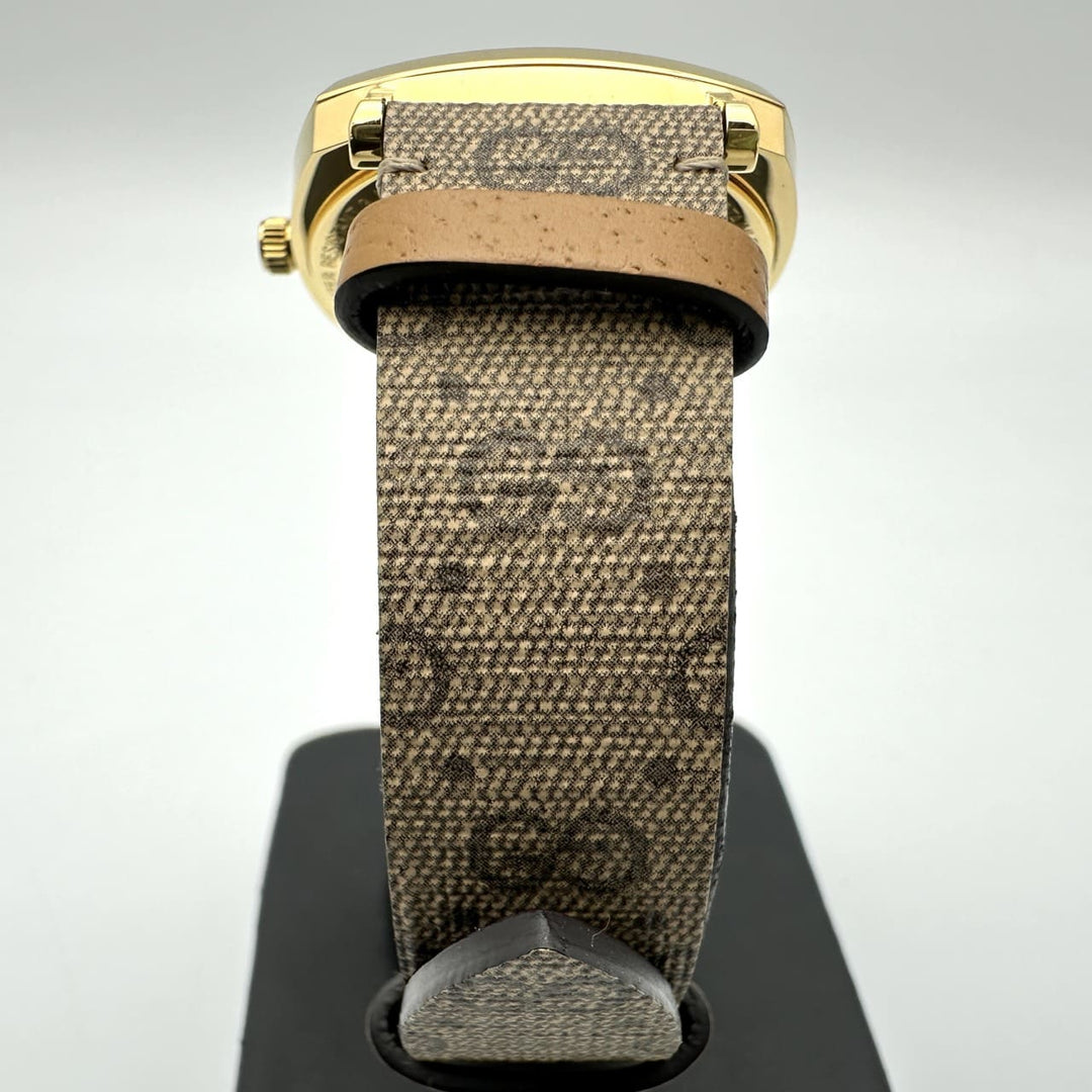 美品 GUCCI グッチ 腕時計 箱付 グリップ YA157420/157.4 クォーツ ミッキー ディズニー コラボ ゴールド ブランド