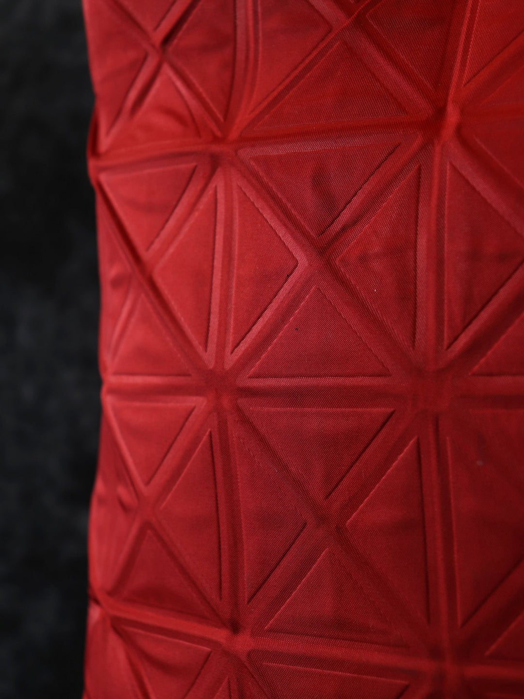 ISSEY MIYAKE イッセイミヤケ プリーツプリーズ ショルダーバッグ 赤 ポリエステル
