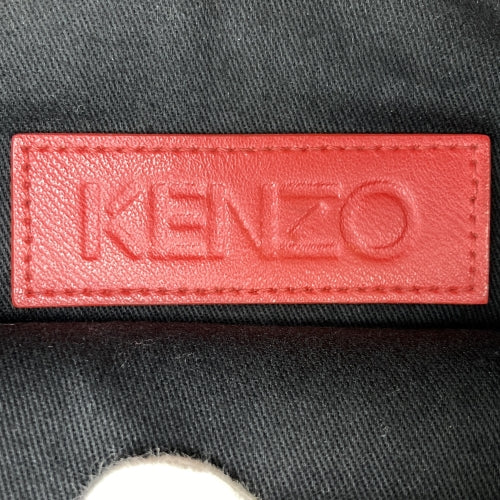美品 KENZO ケンゾー セカンドバッグ クラッチバッグ ポーチ 虎 タイガー レッド レザー 小物