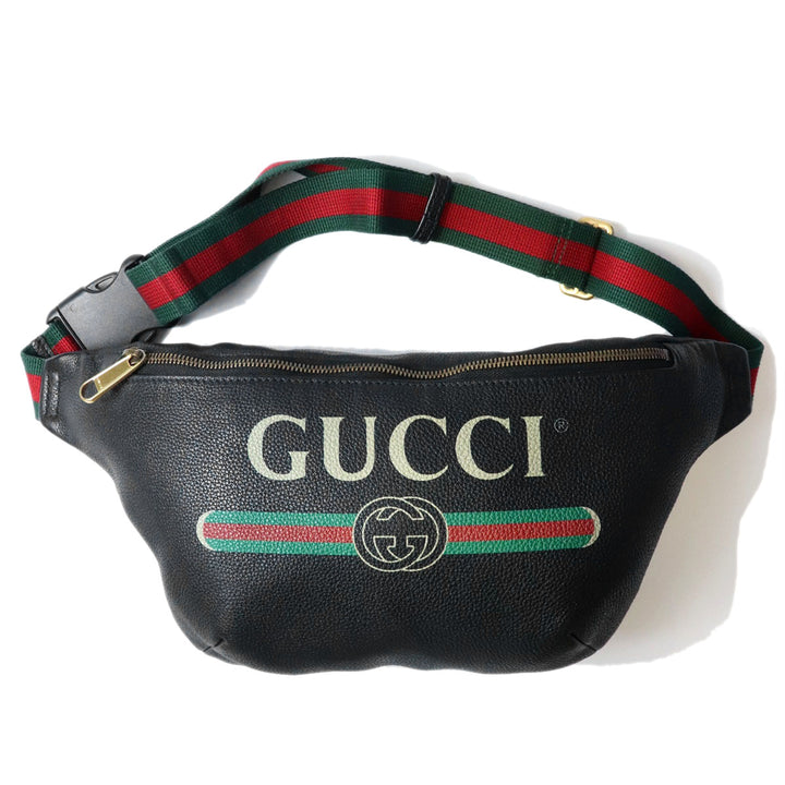 GUCCI グッチ 530412 ボディバッグ シェリーライン ラージ レザー ブラック メンズ レディース