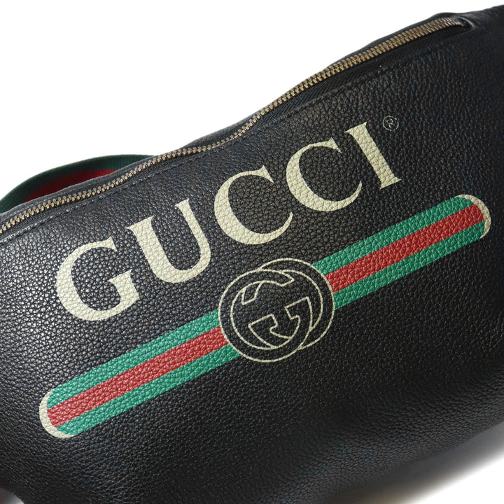GUCCI グッチ 530412 ボディバッグ シェリーライン ラージ レザー ブラック メンズ レディース