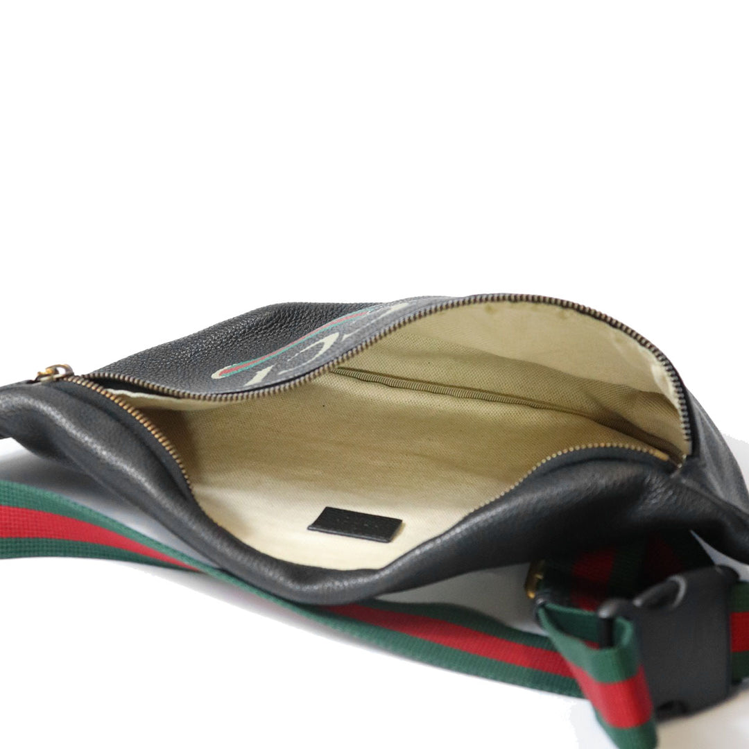 GUCCI グッチ 530412 ボディバッグ シェリーライン ラージ レザー ブラック メンズ レディース