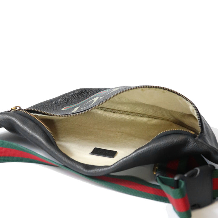 GUCCI グッチ 530412 ボディバッグ シェリーライン ラージ レザー ブラック メンズ レディース