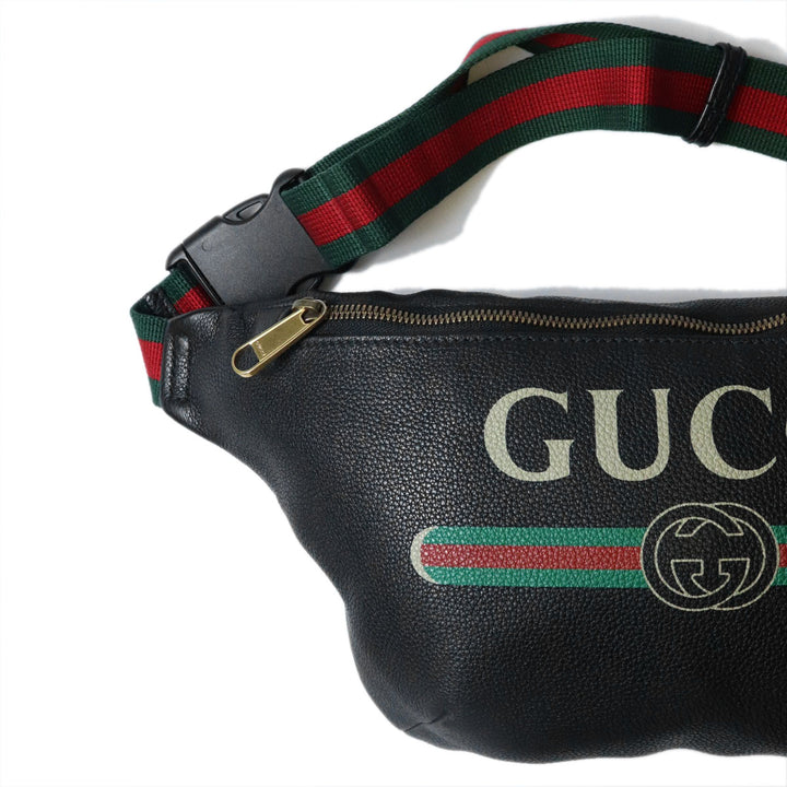 GUCCI グッチ 530412 ボディバッグ シェリーライン ラージ レザー ブラック メンズ レディース