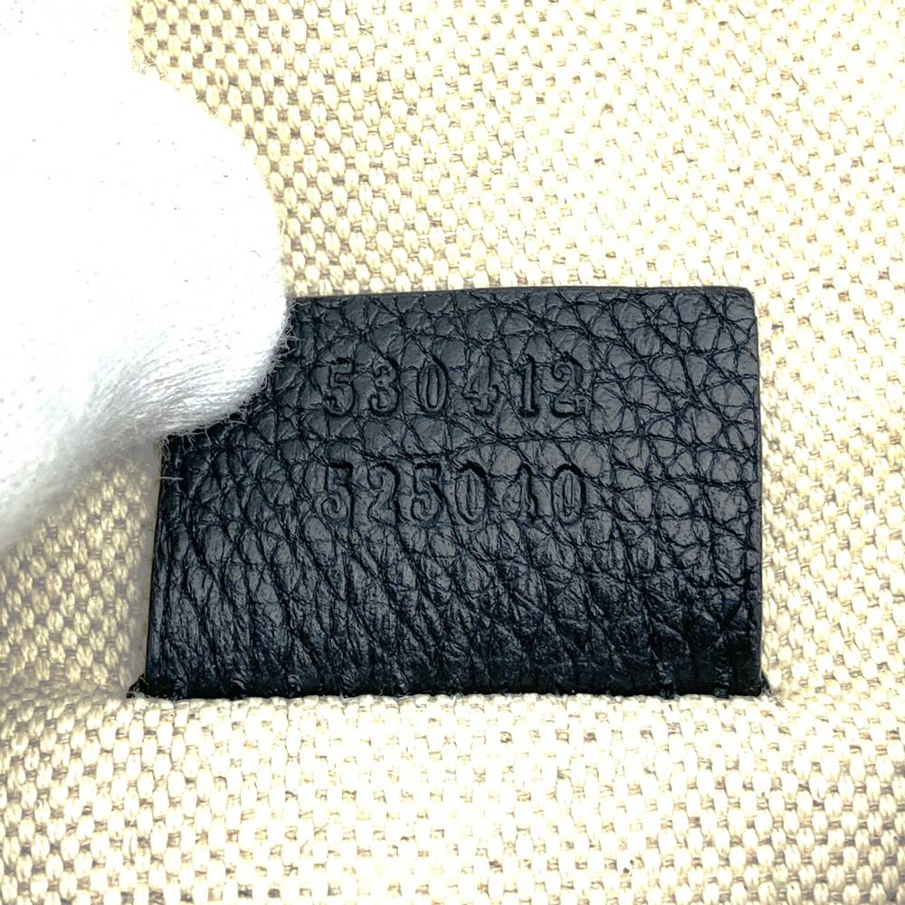 GUCCI グッチ 530412 ボディバッグ シェリーライン ラージ レザー ブラック メンズ レディース
