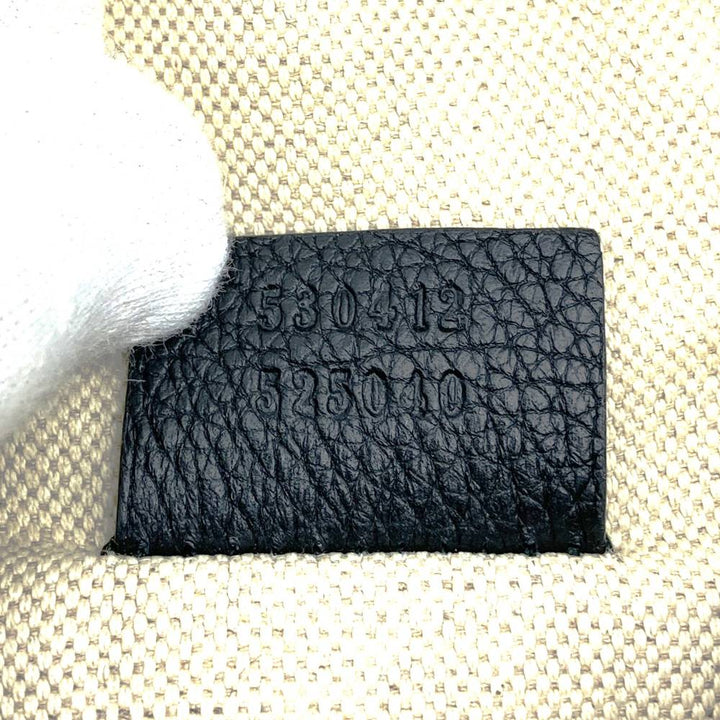 GUCCI グッチ 530412 ボディバッグ シェリーライン ラージ レザー ブラック メンズ レディース