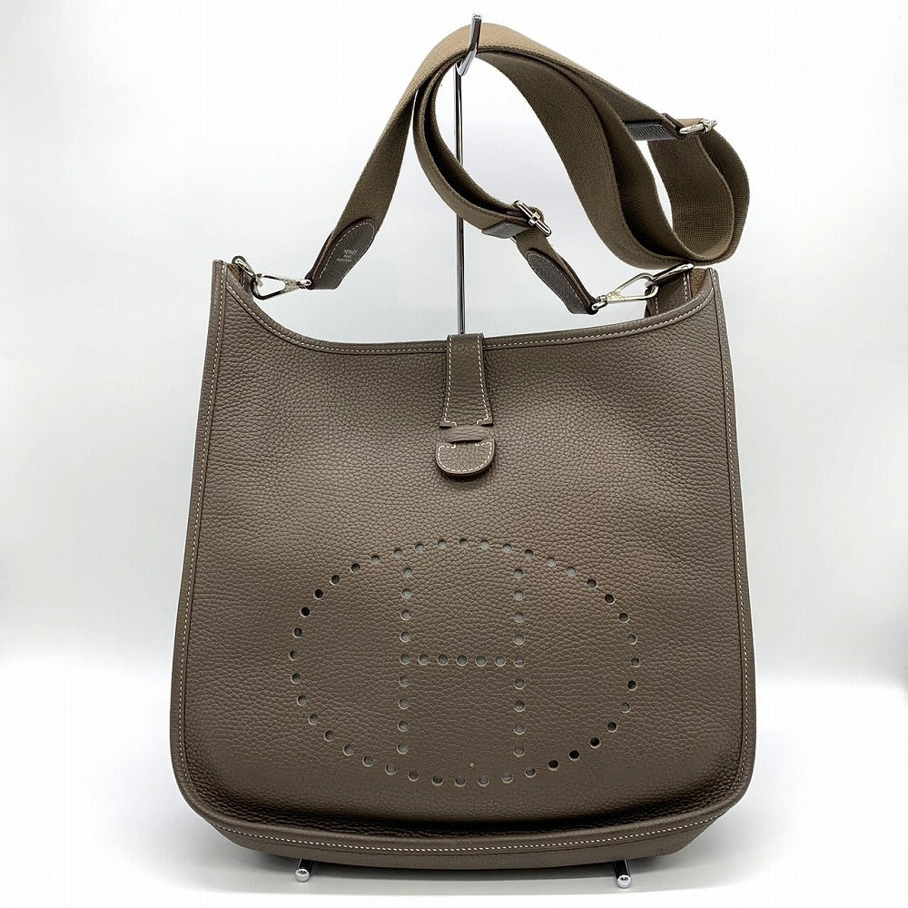 HERMES エルメス エブリンⅢ エヴリン3 PM ショルダーバッグ 洗練 トリヨンクレマンス 上品 エトゥープ グレージュ